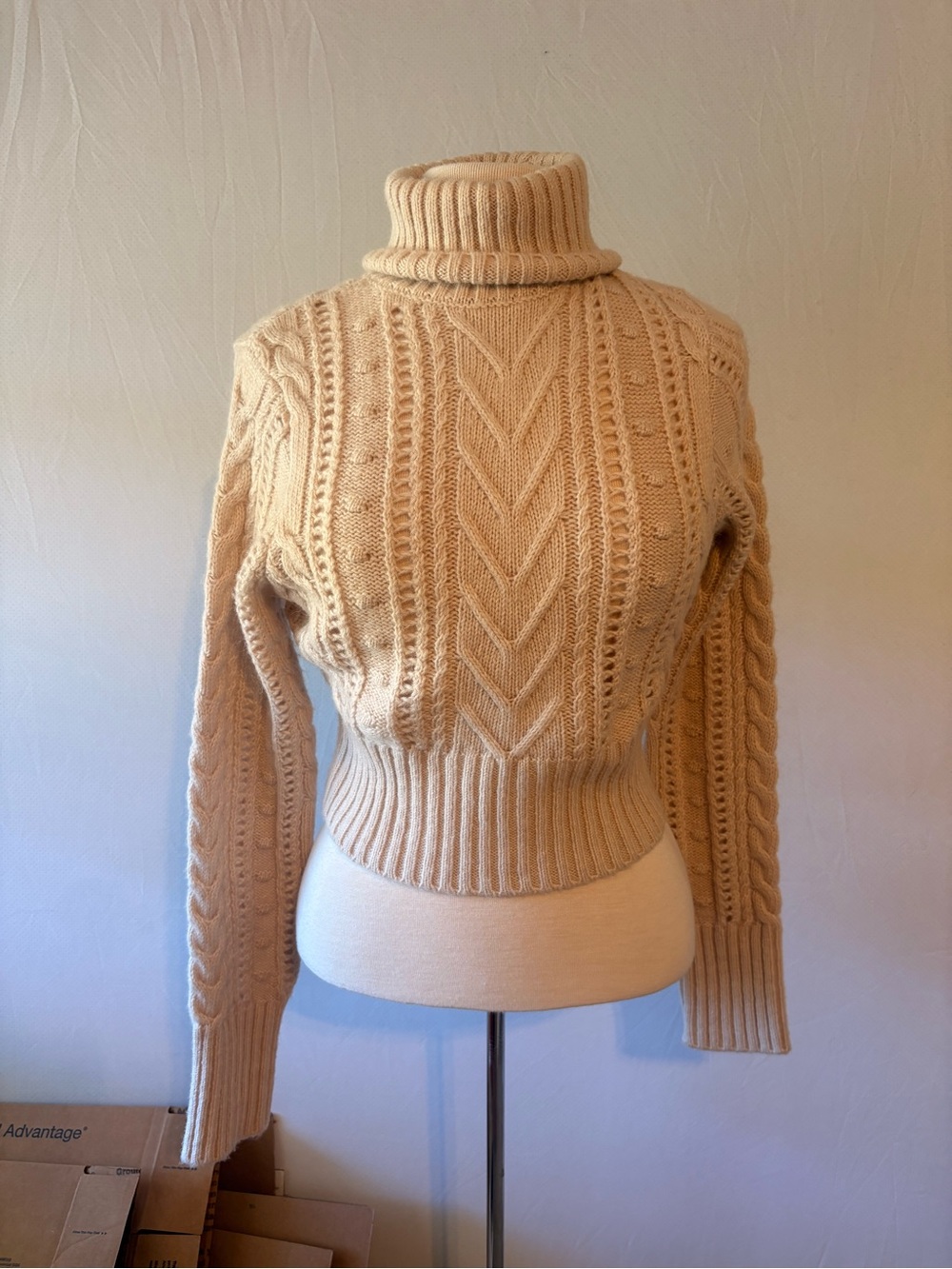 Rag & Bone Cable knit turtleneck sweater